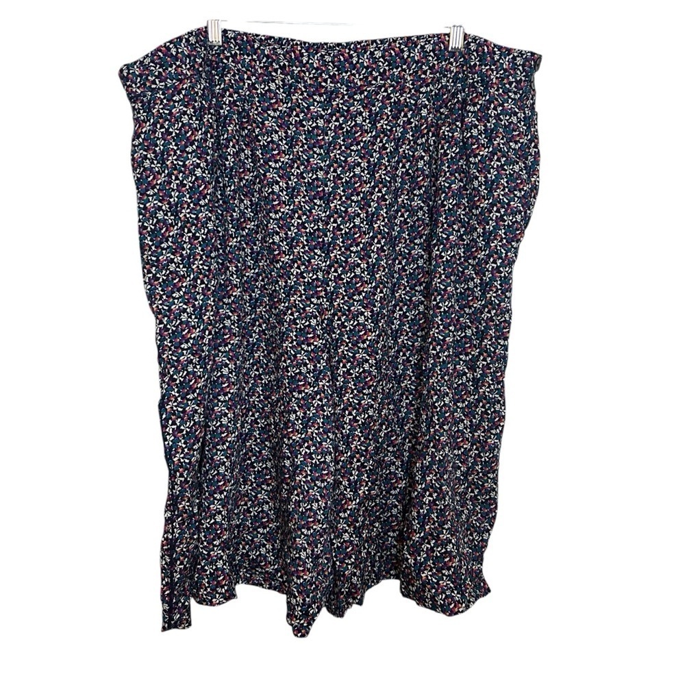 Vintage Maggie McNaughton Floral Culottes 28W Wide Leg Skirt Shorts